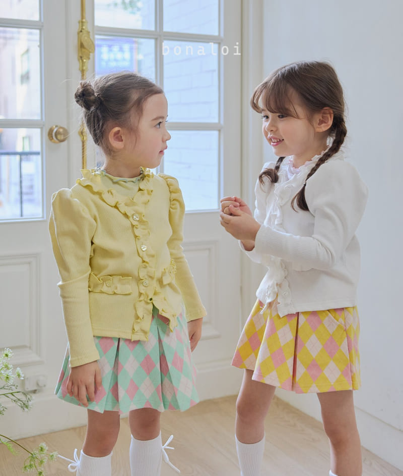 Bonaloi - Korean Children Fashion - #childrensboutique - Argyle Skirt pants - 7
