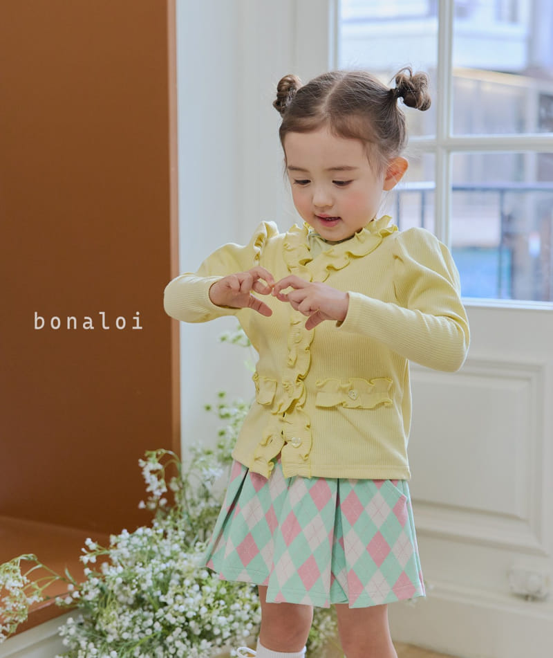 Bonaloi - Korean Children Fashion - #designkidswear - Argyle Skirt pants - 8
