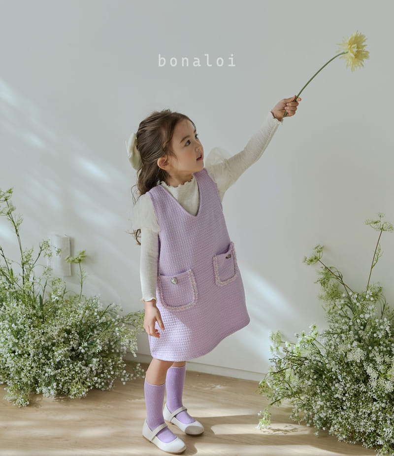 Bonaloi - Korean Children Fashion - #discoveringself - Mor One-piece - 10