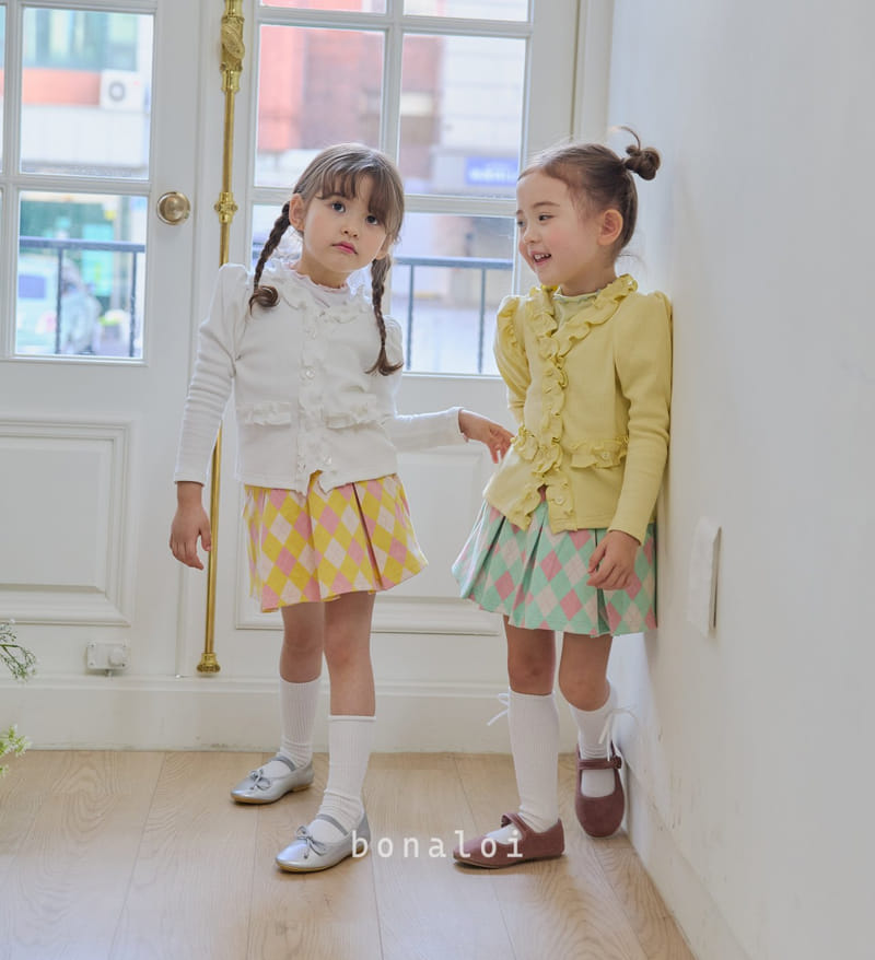 Bonaloi - Korean Children Fashion - #discoveringself - Argyle Skirt pants - 9