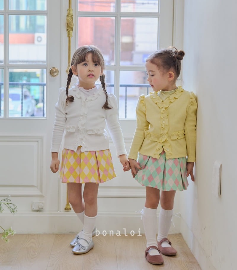 Bonaloi - Korean Children Fashion - #kidsshorts - Argyle Skirt pants - 11