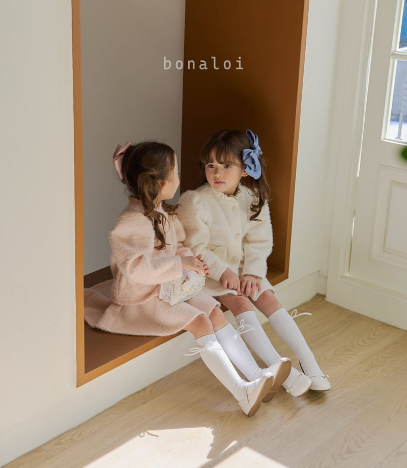 Bonaloi - Korean Children Fashion - #kidsstore - Rose Ribbon Top Bottom Set - 10