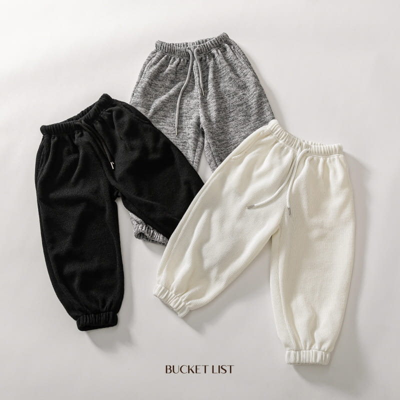 Bucket List - Korean Children Fashion - #designkidswear - Warm Knit Pants