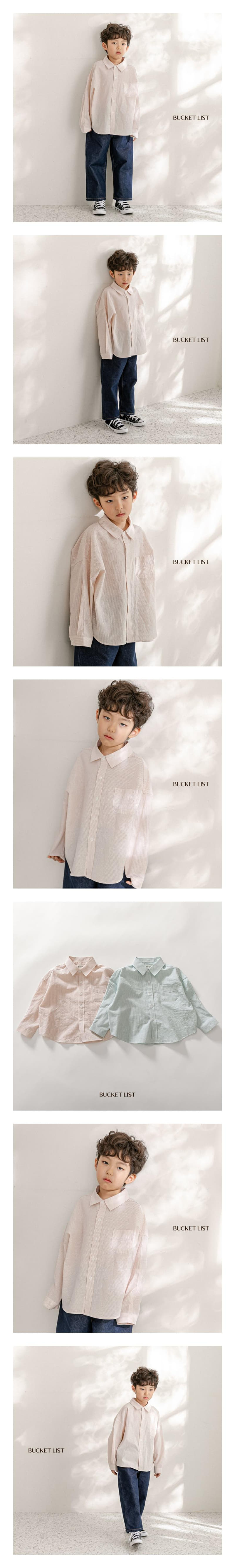 Bucket List - Korean Children Fashion - #prettylittlegirls - Stripes Over Shirt