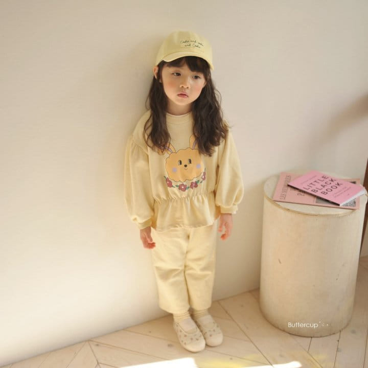 Buttercup - Korean Children Fashion - #Kfashion4kids - Flwoer Rabbit Top Bottom Set - 9