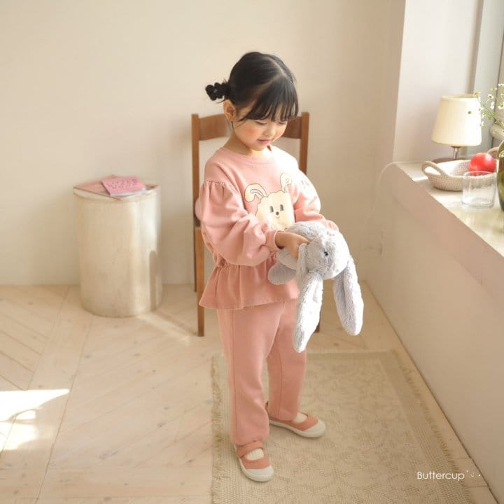 Buttercup - Korean Children Fashion - #childofig - Flwoer Rabbit Top Bottom Set
