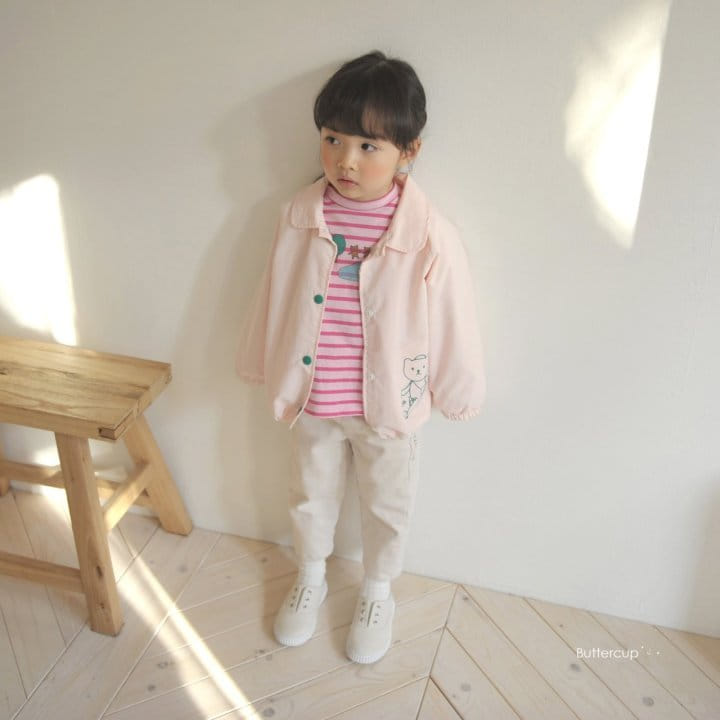 Buttercup - Korean Children Fashion - #designkidswear - Animal Stripes Tee - 2