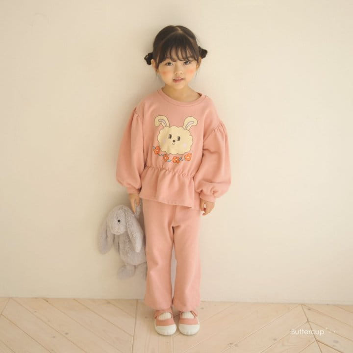 Buttercup - Korean Children Fashion - #designkidswear - Flwoer Rabbit Top Bottom Set - 4