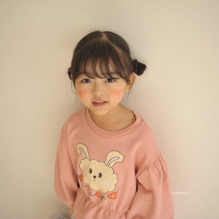 Buttercup - Korean Children Fashion - #fashionkids - Flwoer Rabbit Top Bottom Set - 5