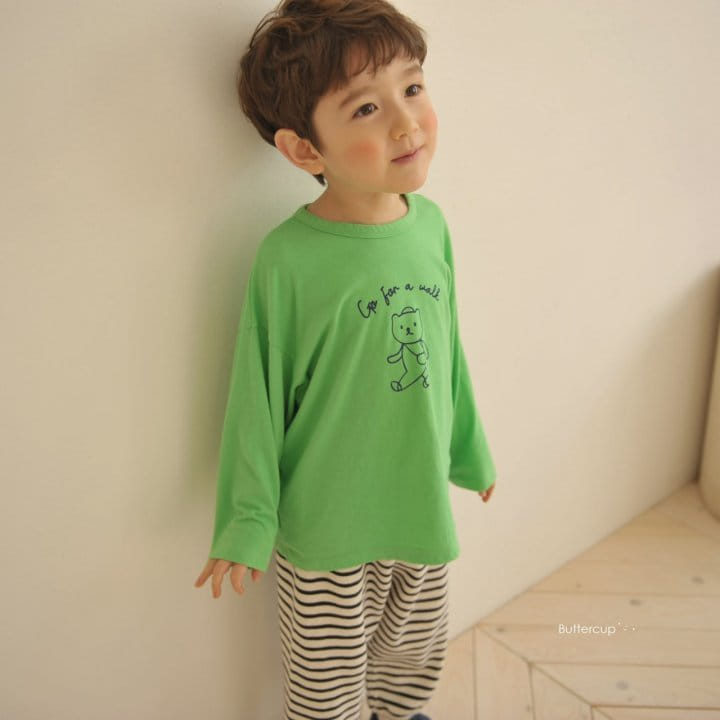 Buttercup - Korean Children Fashion - #fashionkids - Walk Bear Tee - 11
