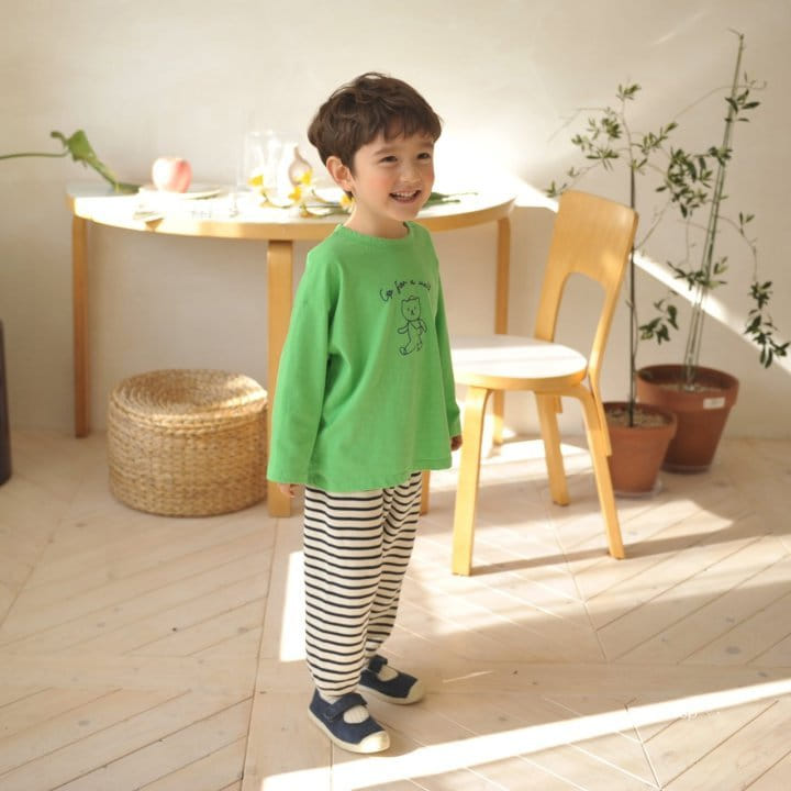 Buttercup - Korean Children Fashion - #kidsshorts - Walk Bear Tee - 12