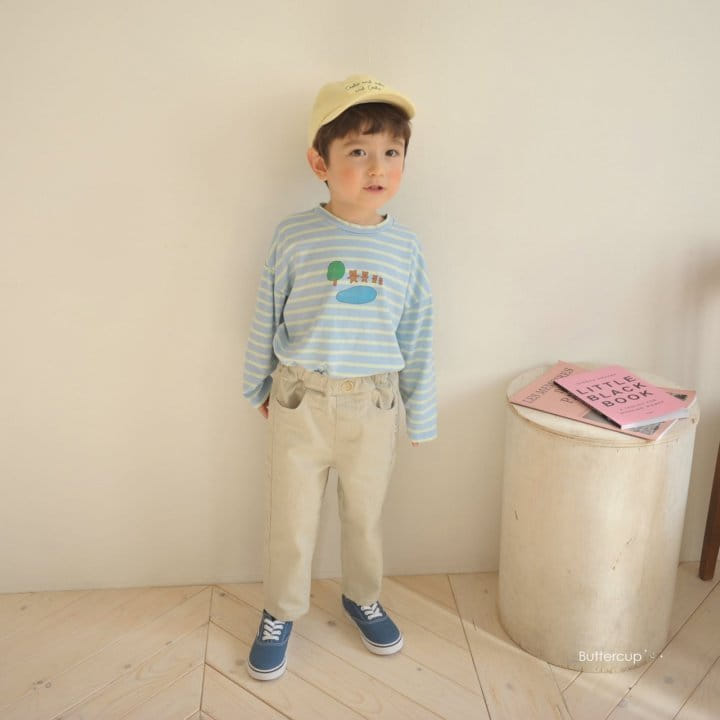 Buttercup - Korean Children Fashion - #kidsstore - Animal Stripes Tee - 6