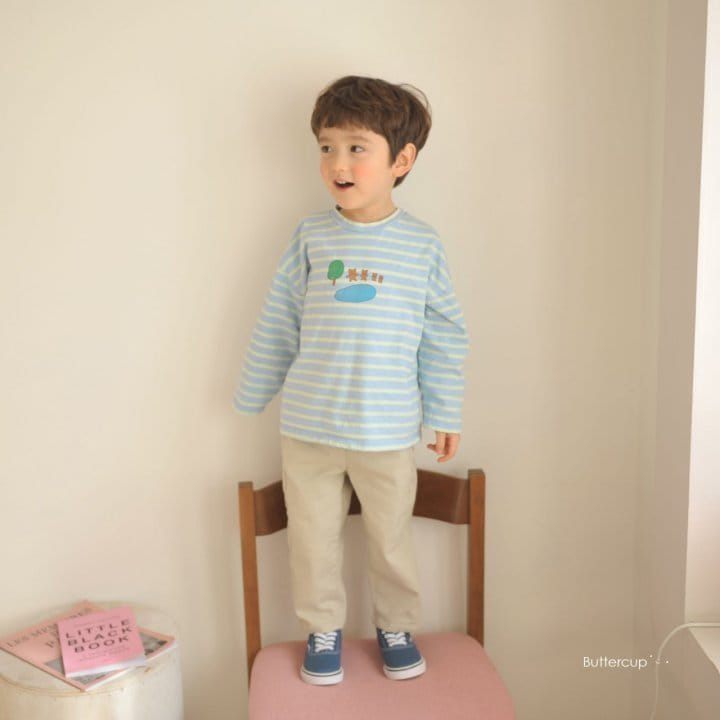 Buttercup - Korean Children Fashion - #littlefashionista - Animal Stripes Tee - 9