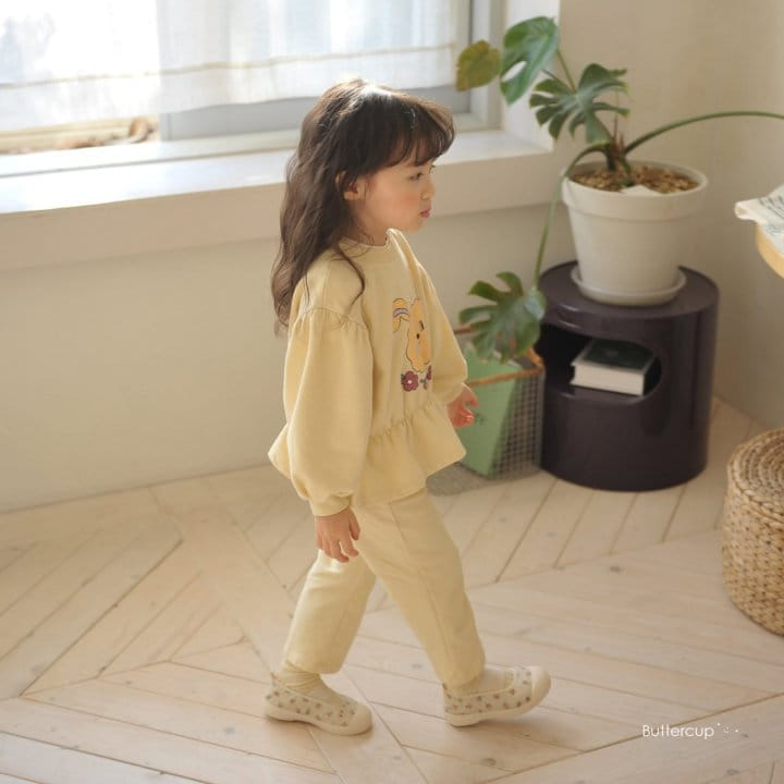 Buttercup - Korean Children Fashion - #minifashionista - Flwoer Rabbit Top Bottom Set - 12