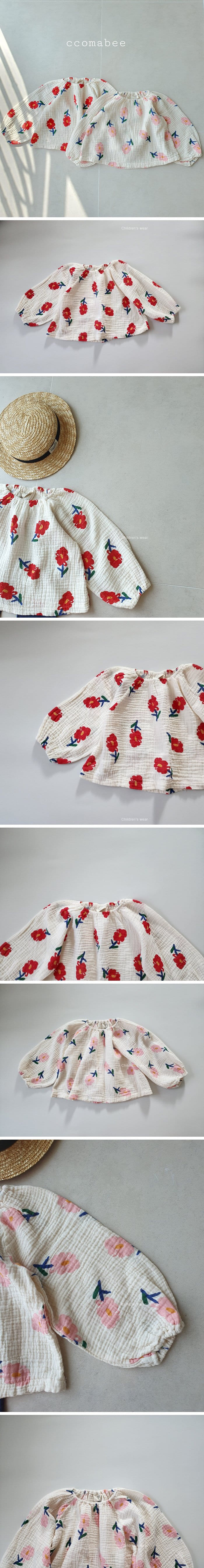 Ccomabee - Korean Children Fashion - #Kfashion4kids - Rose Blouse
