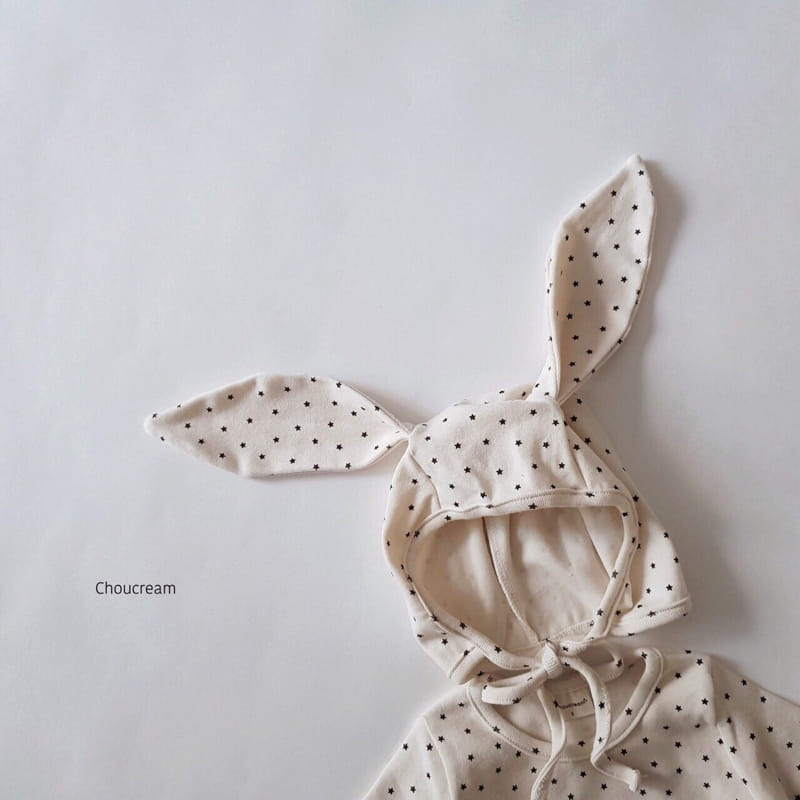 Choucream - Korean Baby Fashion - #onlinebabyboutique - Rabbit Bonnet Bodysuit - 2