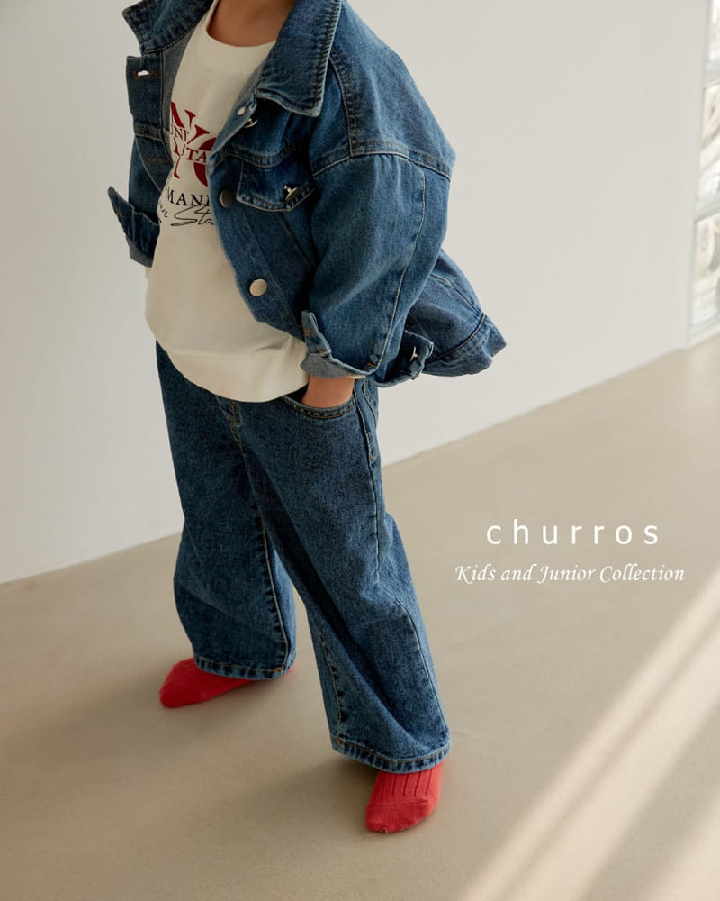 Churros - Korean Children Fashion - #Kfashion4kids - Wide Jeans - 6