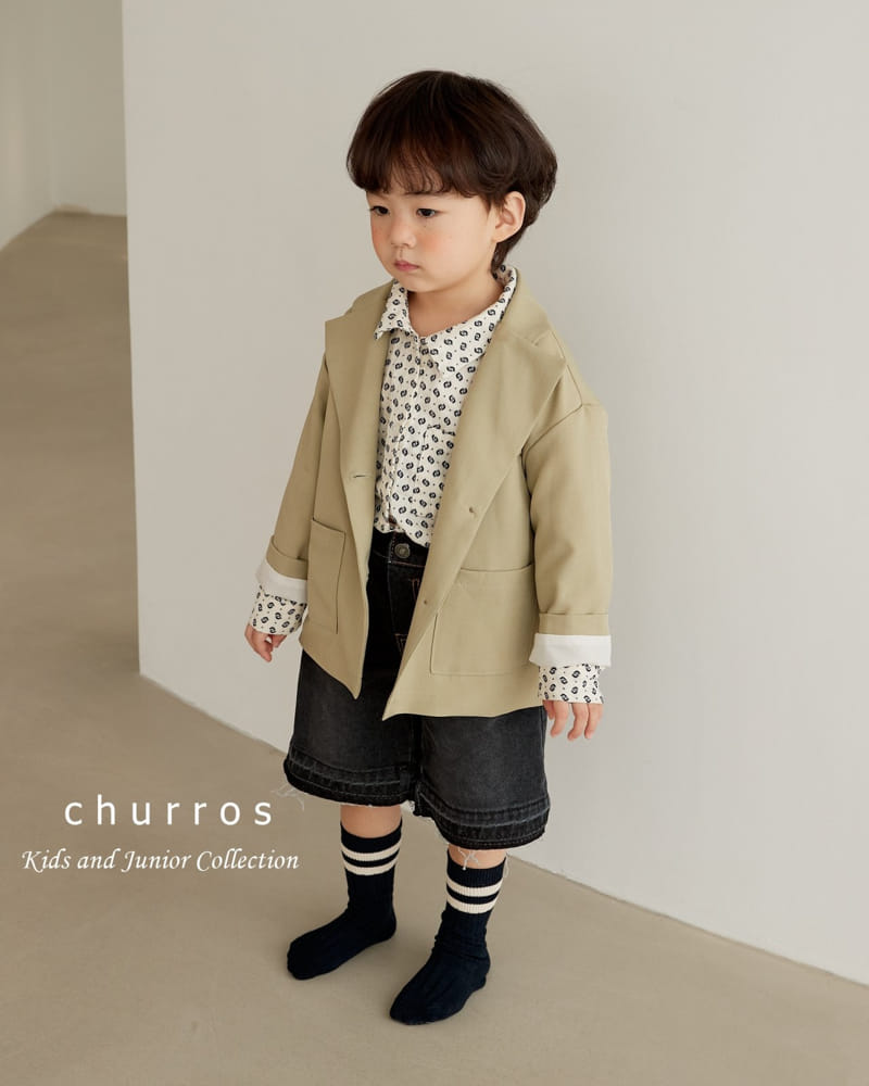 Churros - Korean Children Fashion - #childofig - Ean Button Jacket - 4