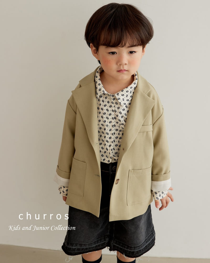 Churros - Korean Children Fashion - #childrensboutique - Ean Button Jacket - 5