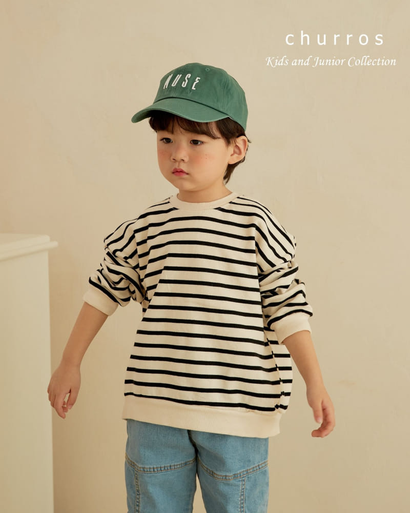 Churros - Korean Children Fashion - #designkidswear - Stripes Sweatshirt - 5