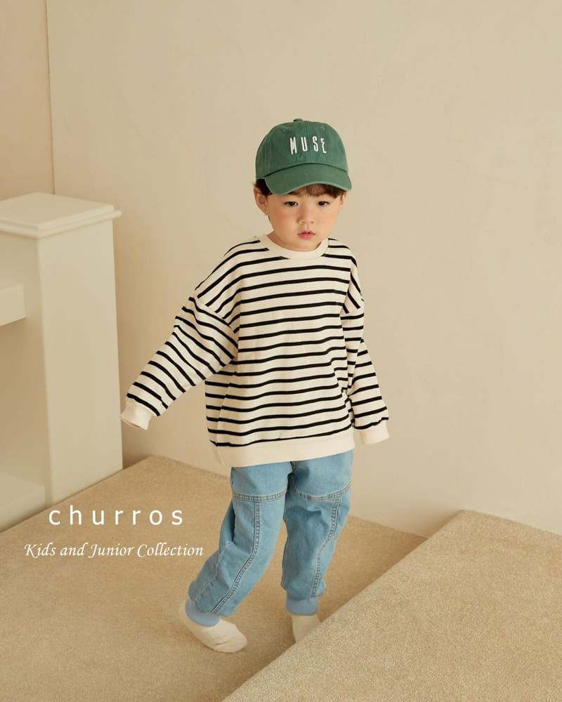 Churros - Korean Children Fashion - #fashionkids - Stripes Sweatshirt - 7
