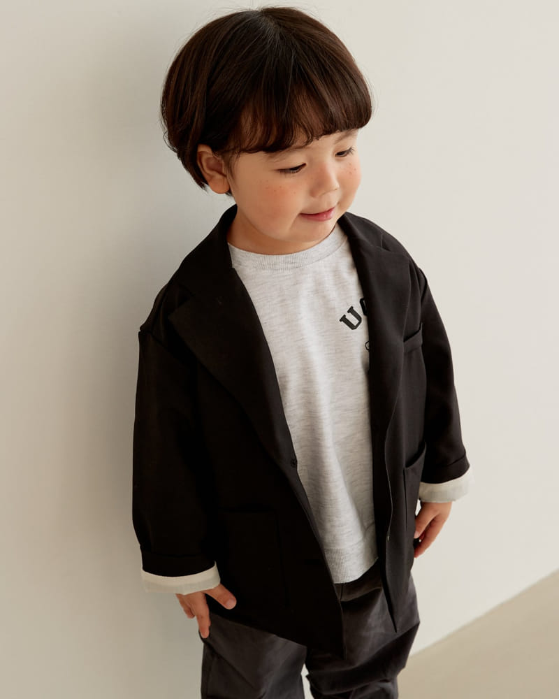 Churros - Korean Children Fashion - #kidsshorts - Ean Button Jacket - 9