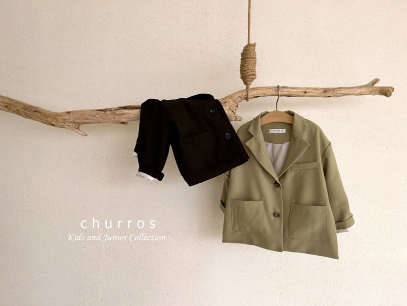 Churros - Korean Children Fashion - #kidsstore - Ean Button Jacket - 10