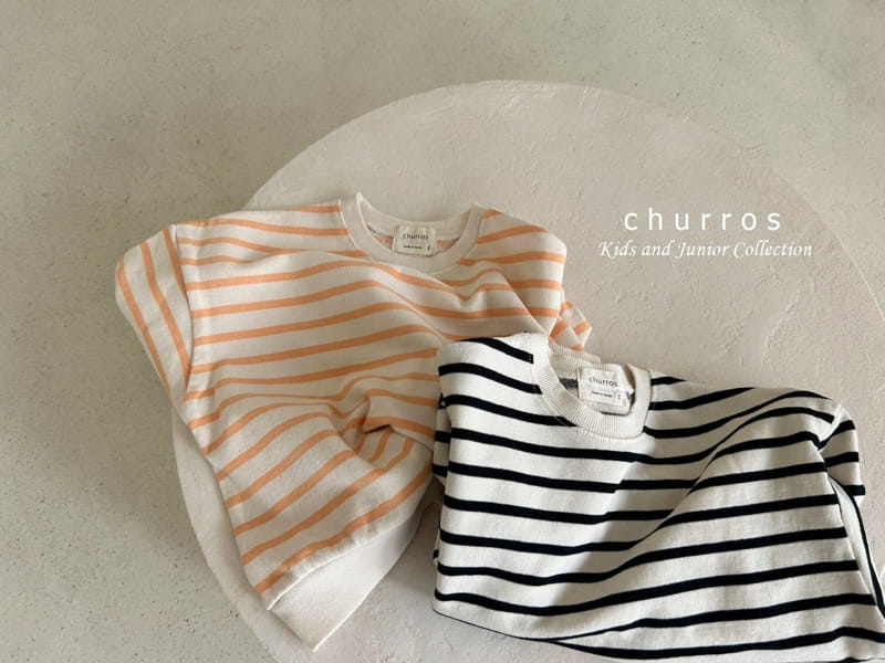 Churros - Korean Children Fashion - #kidzfashiontrend - Stripes Sweatshirt - 10