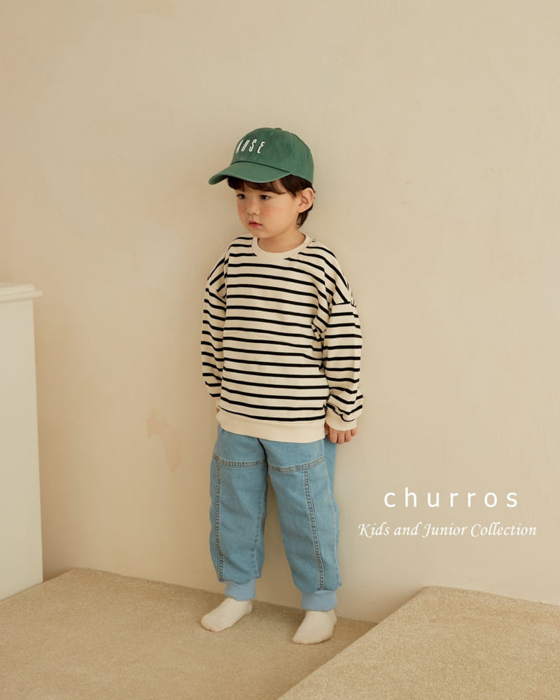 Churros - Korean Children Fashion - #stylishchildhood - Stripes Sweatshirt - 2