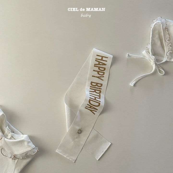 Ciel De Maman - Korean Baby Fashion - #babyboutique - Birthday Shoulder String - 2