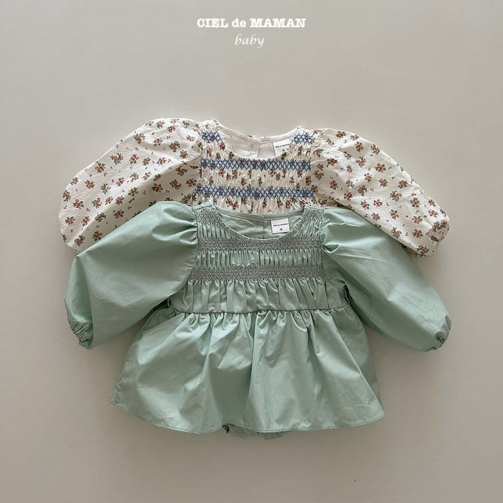 Ciel De Maman - Korean Baby Fashion - #babyboutique - Smocking Bodysuit - 11