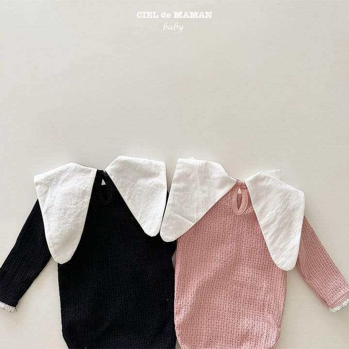 Ciel De Maman - Korean Baby Fashion - #babyboutique - Big Ribbon Bodysuit Set - 10