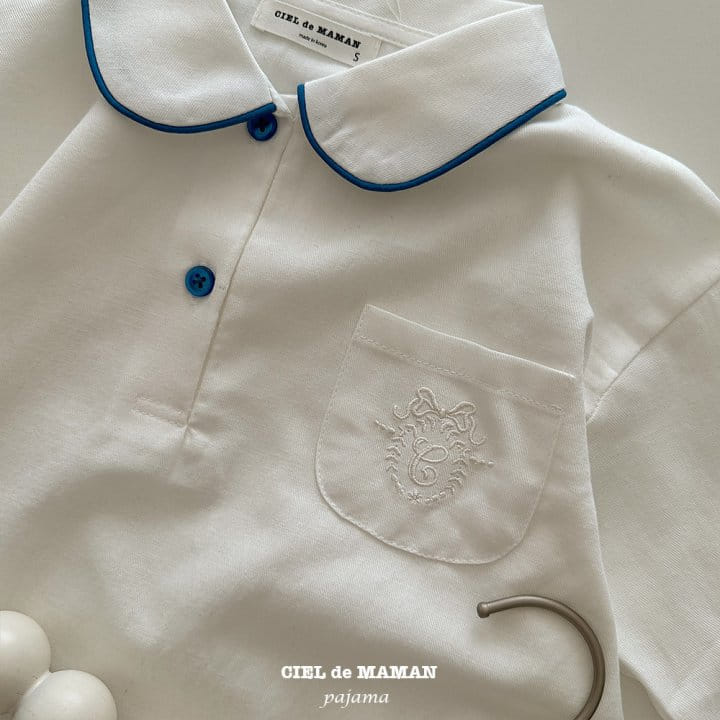 Ciel De Maman - Korean Baby Fashion - #babyboutiqueclothing - Sunday Pajama Pure White Baby - 7