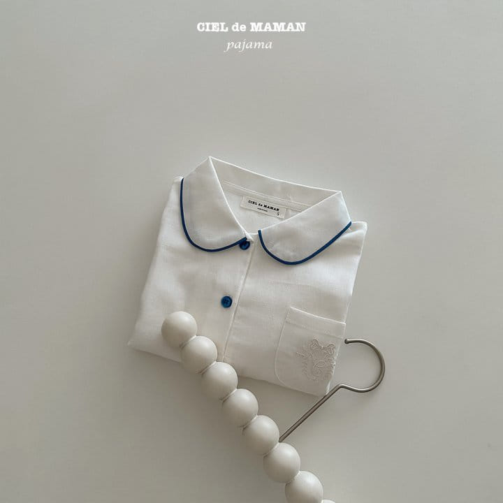 Ciel De Maman - Korean Baby Fashion - #babyclothing - Sunday Pajama Pure White Baby - 8