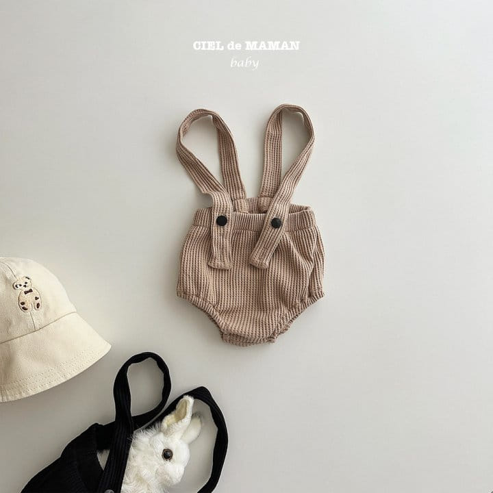 Ciel De Maman - Korean Baby Fashion - #babyclothing - Waffle Dungarees - 3