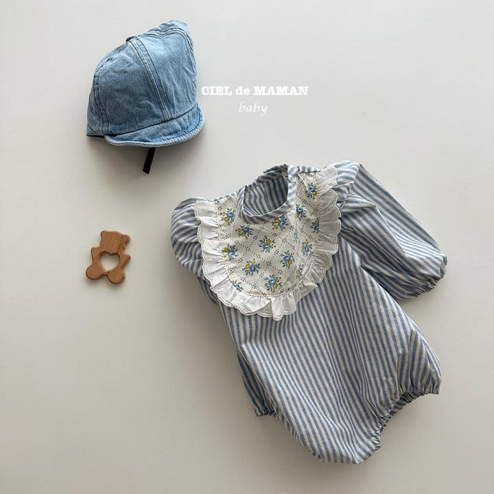 Ciel De Maman - Korean Baby Fashion - #babyclothing - Stripes Mix Bodysuit - 2