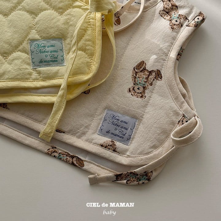 Ciel De Maman - Korean Baby Fashion - #babyfever - Bib Vest Bonnet Set - 8