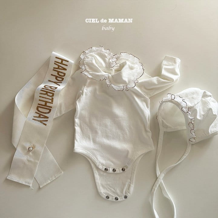 Ciel De Maman - Korean Baby Fashion - #babyfever - Birth Day Bodysuit - 7