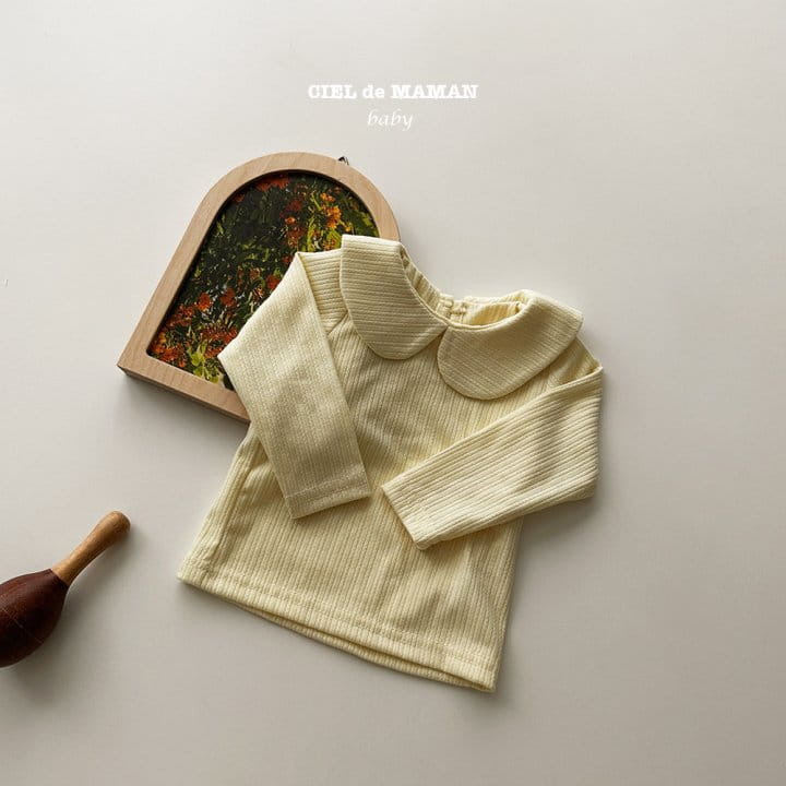 Ciel De Maman - Korean Baby Fashion - #babygirlfashion - Bebe Circle Collar Tee - 5