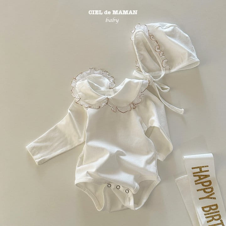 Ciel De Maman - Korean Baby Fashion - #babygirlfashion - Birth Day Bodysuit - 8