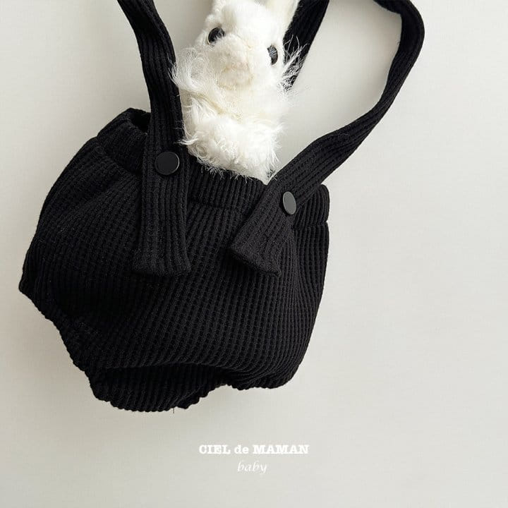 Ciel De Maman - Korean Baby Fashion - #babygirlfashion - Waffle Dungarees - 6