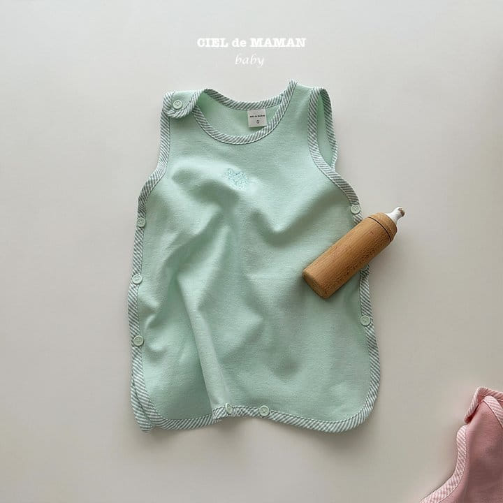 Ciel De Maman - Korean Baby Fashion - #babyfever - Macaroon Sleep Vest - 4