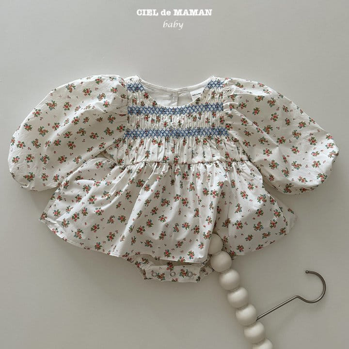 Ciel De Maman - Korean Baby Fashion - #babygirlfashion - Smocking Bodysuit - 2