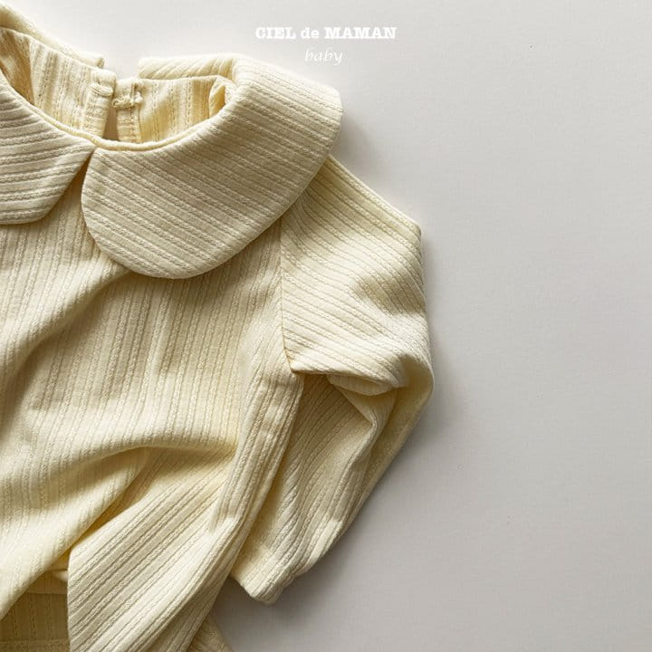 Ciel De Maman - Korean Baby Fashion - #babyoninstagram - Bebe Circle Collar Tee - 7