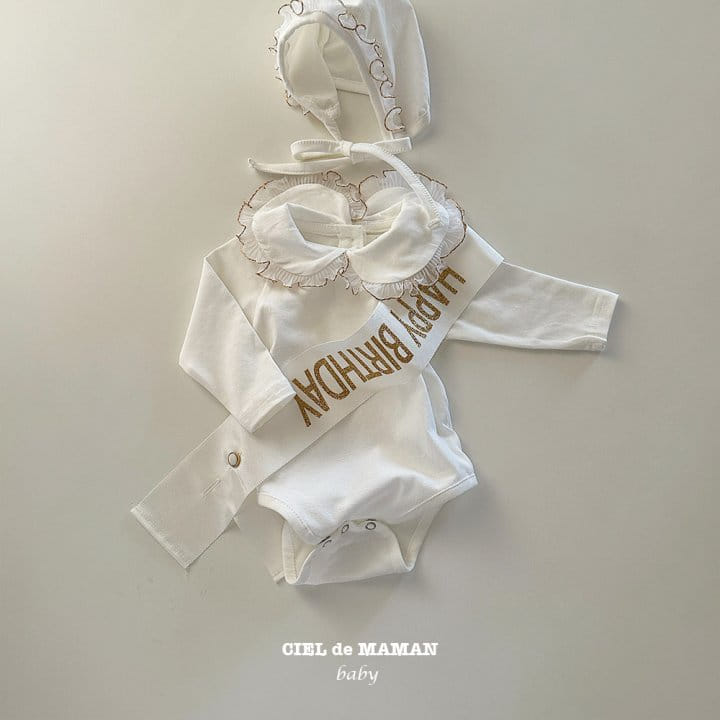 Ciel De Maman - Korean Baby Fashion - #babyoninstagram - Birth Day Bodysuit - 10