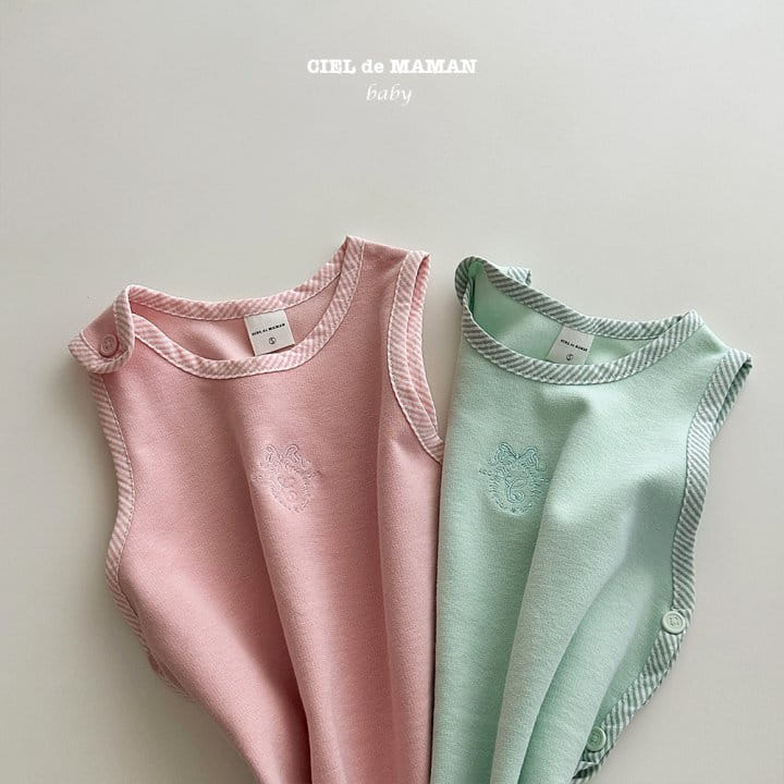 Ciel De Maman - Korean Baby Fashion - #babyoninstagram - Macaroon Sleep Vest - 6