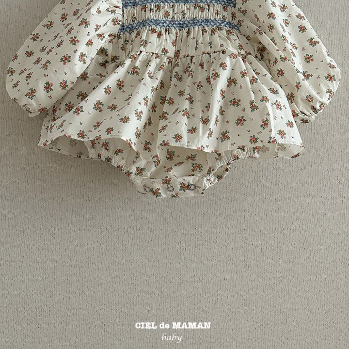 Ciel De Maman - Korean Baby Fashion - #babylifestyle - Smocking Bodysuit - 4