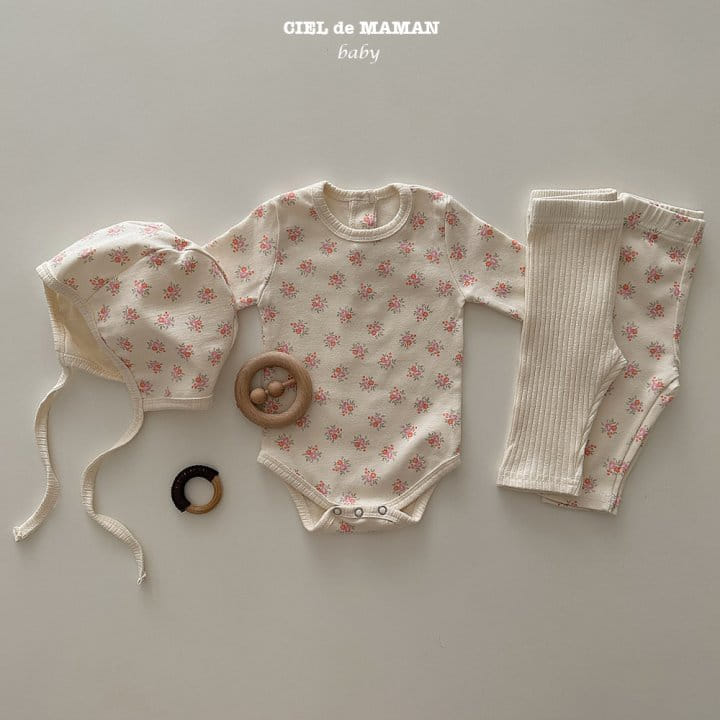Ciel De Maman - Korean Baby Fashion - #babyootd - Flower Lounge Set - 2