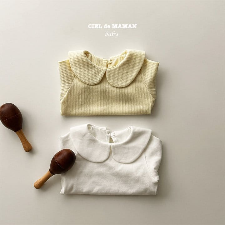 Ciel De Maman - Korean Baby Fashion - #babyoutfit - Bebe Circle Collar Tee - 10