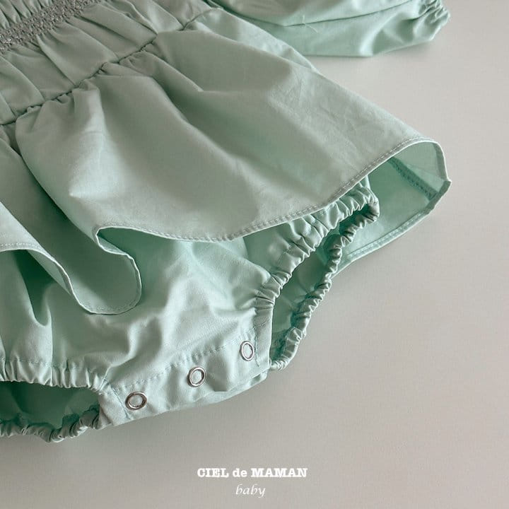 Ciel De Maman - Korean Baby Fashion - #onlinebabyboutique - Smocking Bodysuit - 9